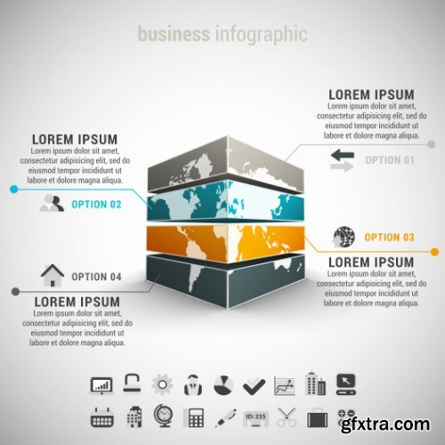 Business Infographic Vectors 50xEPS