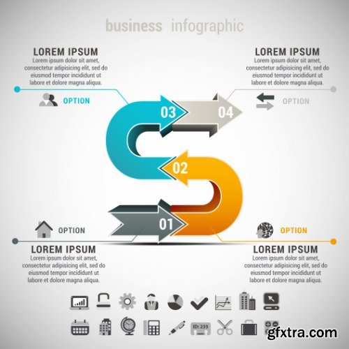 Business Infographic Vectors 50xEPS