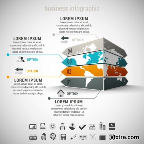 Business Infographic Vectors 50xEPS