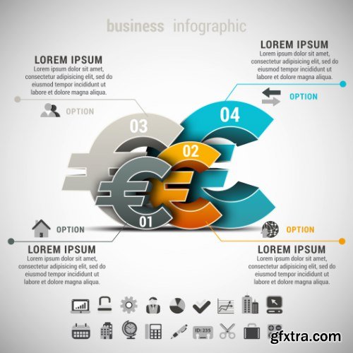 Business Infographic Vectors 50xEPS