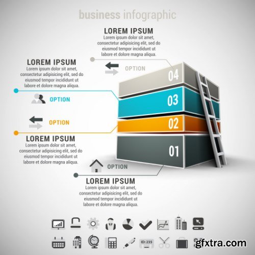 Business Infographic Vectors 50xEPS