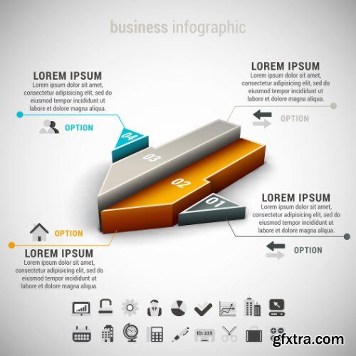 Business Infographic Vectors 50xEPS