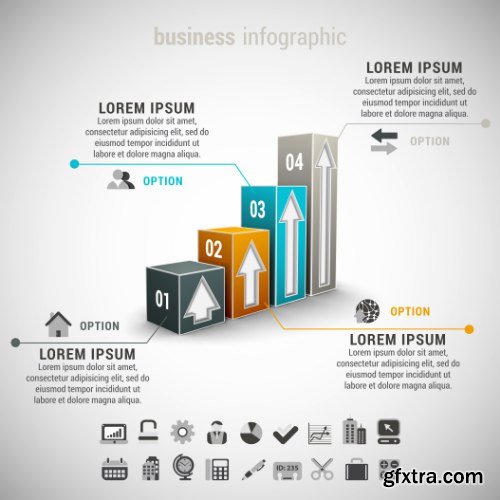 Business Infographic Vectors 50xEPS