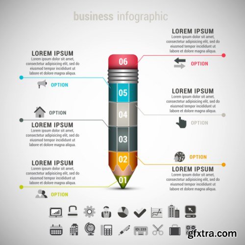 Business Infographic Vectors 50xEPS