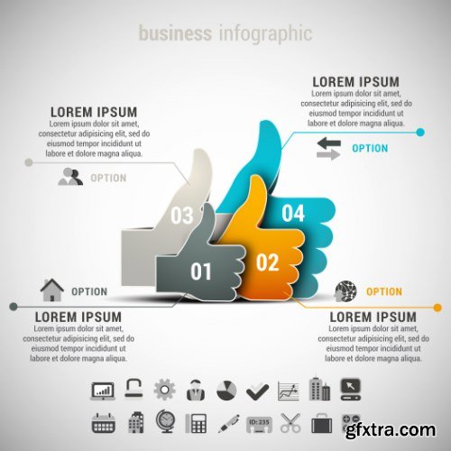 Business Infographic Vectors 50xEPS