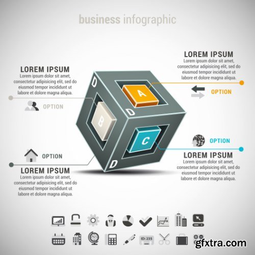 Business Infographic Vectors 50xEPS