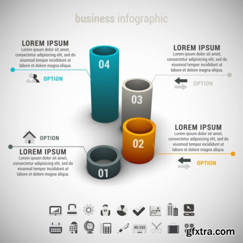 Business Infographic Vectors 50xEPS