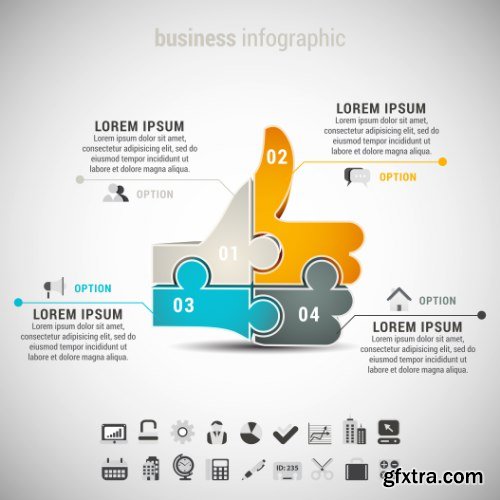 Business Infographic Vectors 50xEPS