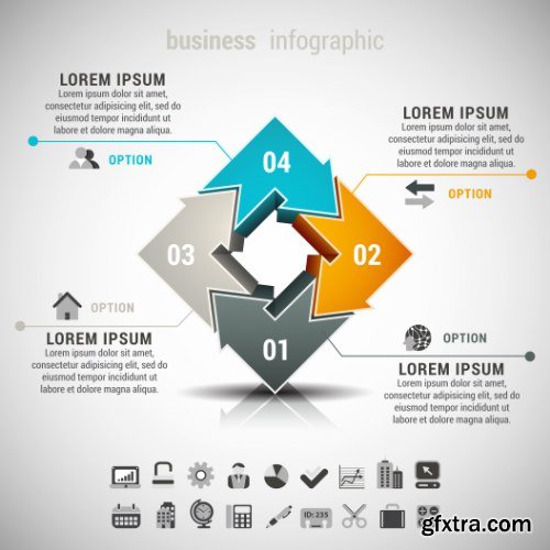 Business Infographic Vectors 50xEPS