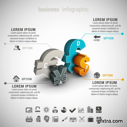 Business Infographic Vectors 50xEPS