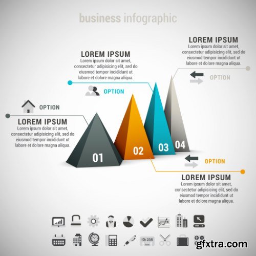 Business Infographic Vectors 50xEPS