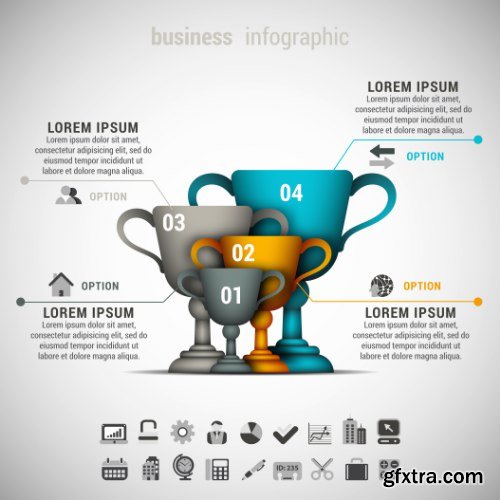 Business Infographic Vectors 50xEPS