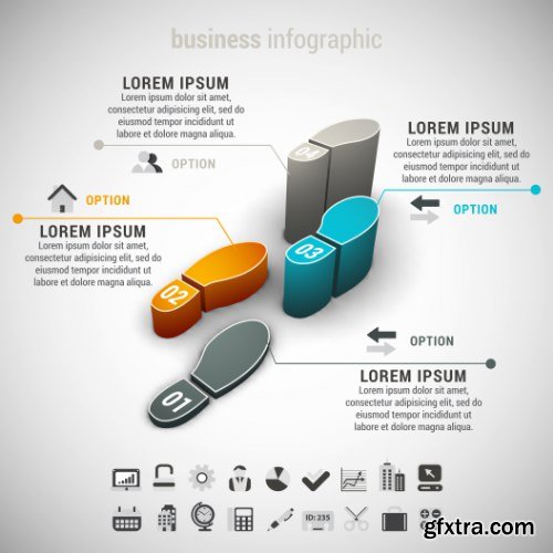 Business Infographic Vectors 50xEPS