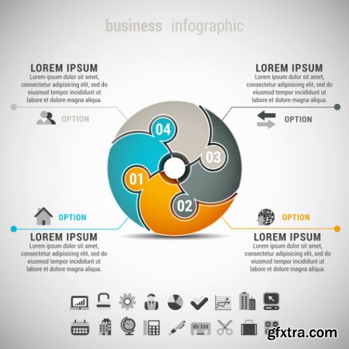 Business Infographic Vectors 50xEPS