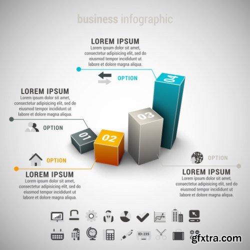 Business Infographic Vectors 50xEPS