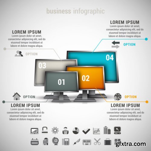 Business Infographic Vectors 50xEPS