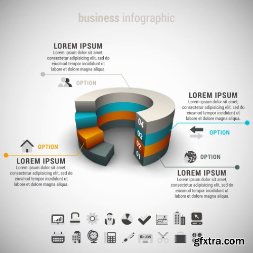 Business Infographic Vectors 50xEPS