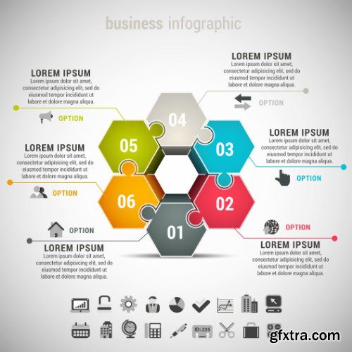 Business Infographic Vectors 50xEPS