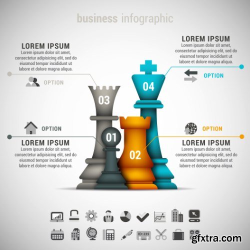 Business Infographic Vectors 50xEPS