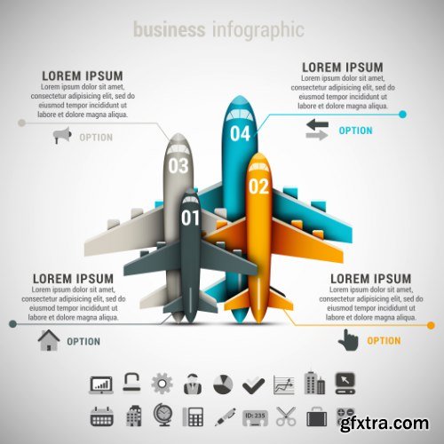 Business Infographic Vectors 50xEPS