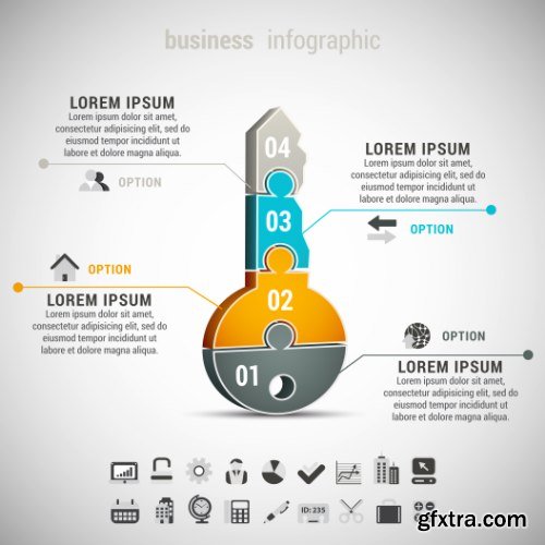 Business Infographic Vectors 50xEPS