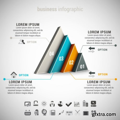 Business Infographic Vectors 50xEPS