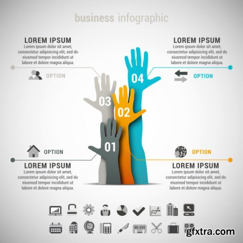 Business Infographic Vectors 50xEPS