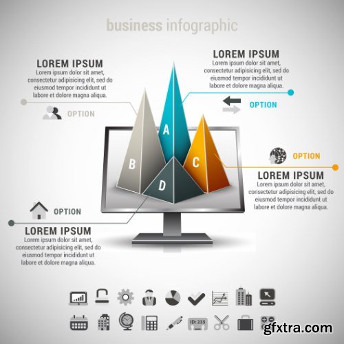 Business Infographic Vectors 50xEPS