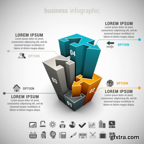 Business Infographic Vectors 50xEPS