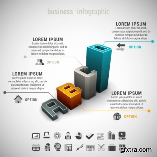 Business Infographic Vectors 50xEPS