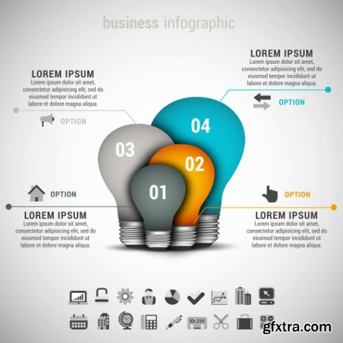 Business Infographic Vectors 50xEPS