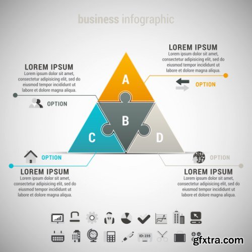 Business Infographic Vectors 50xEPS