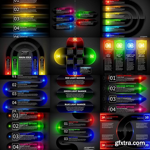 Business Options Infographic Vector 25xEPS