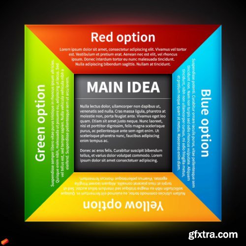 Business Options Infographic Vector 25xEPS