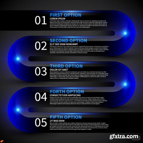 Business Options Infographic Vector 25xEPS