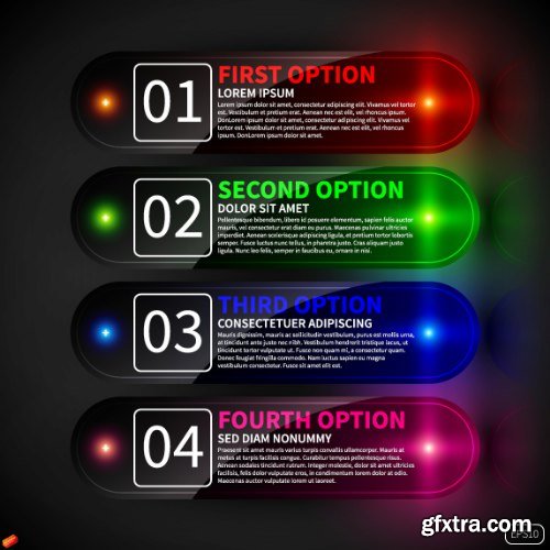 Business Options Infographic Vector 25xEPS