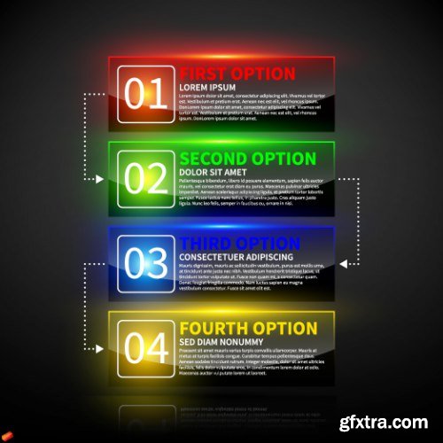 Business Options Infographic Vector 25xEPS