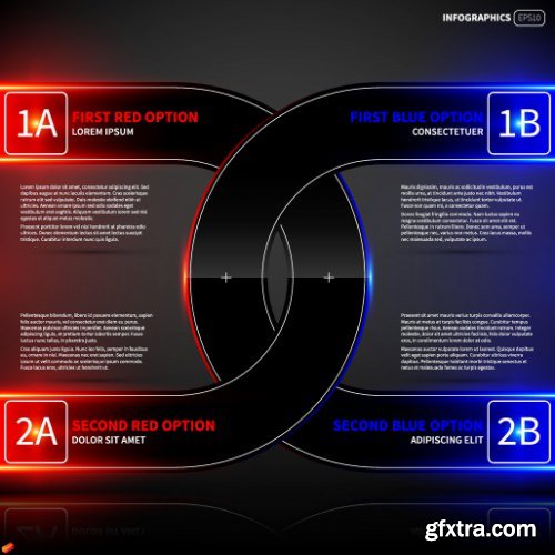 Business Options Infographic Vector 25xEPS