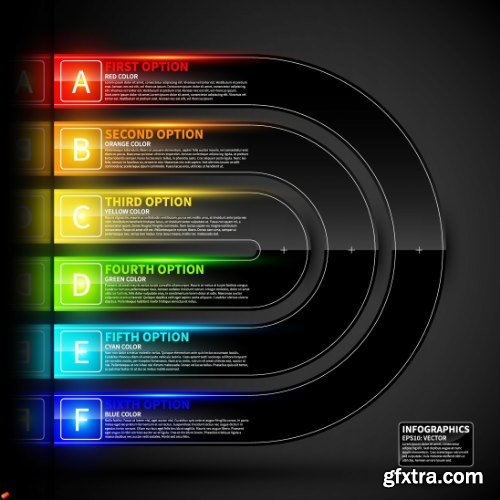 Business Options Infographic Vector 25xEPS