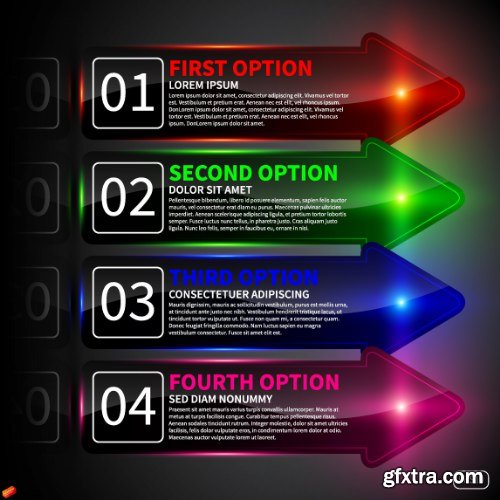 Business Options Infographic Vector 25xEPS