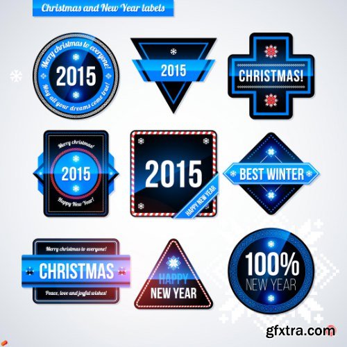 Christmas Badge Vectors 25xEPS