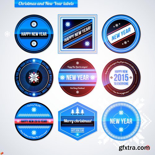 Christmas Badge Vectors 25xEPS