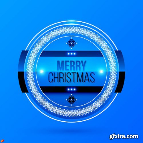 Christmas Badge Vectors 25xEPS