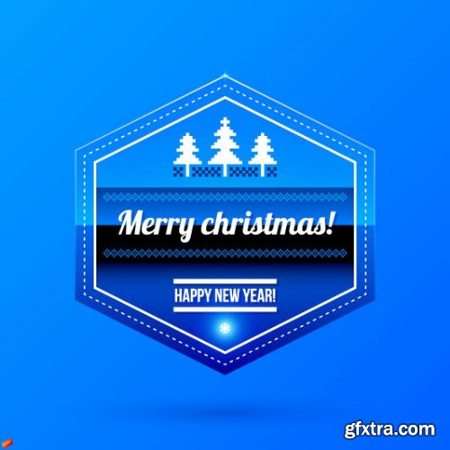 Christmas Badge Vectors 25xEPS