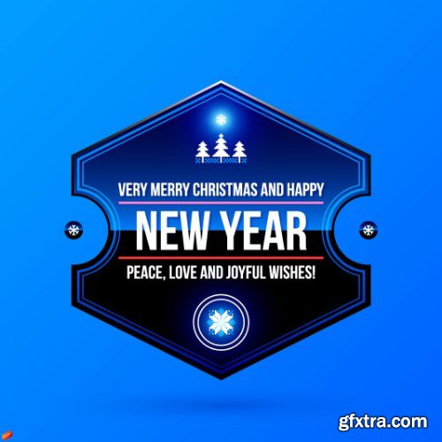 Christmas Badge Vectors 25xEPS