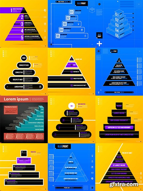 Business Pyramid Infographic 25xEPS