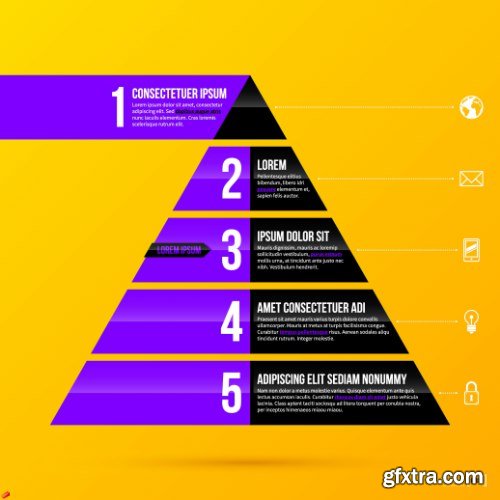 Business Pyramid Infographic 25xEPS