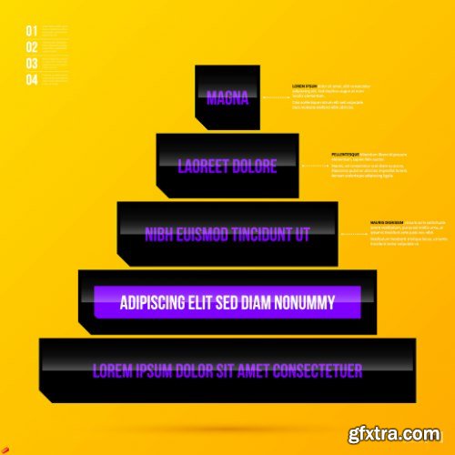 Business Pyramid Infographic 25xEPS