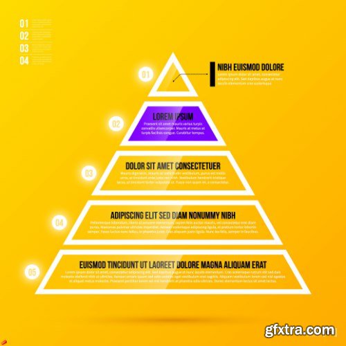 Business Pyramid Infographic 25xEPS