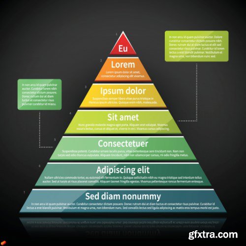 Business Pyramid Infographic 25xEPS